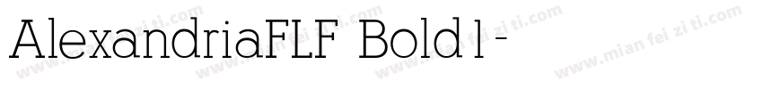 AlexandriaFLF Bold1字体转换